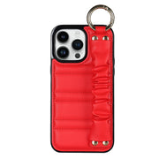 Alveus Leather iPhone Case With Metal Buckle and Pleated Wrist Strap