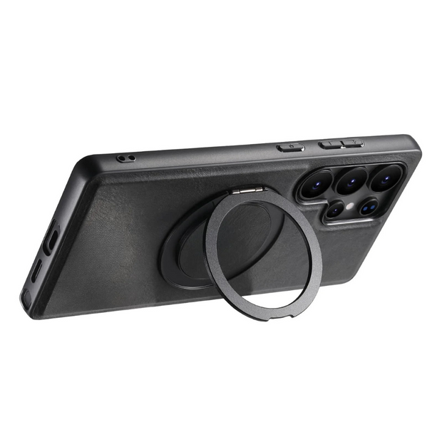 Caries Leather Galaxy Case With Built-in Kickstand
