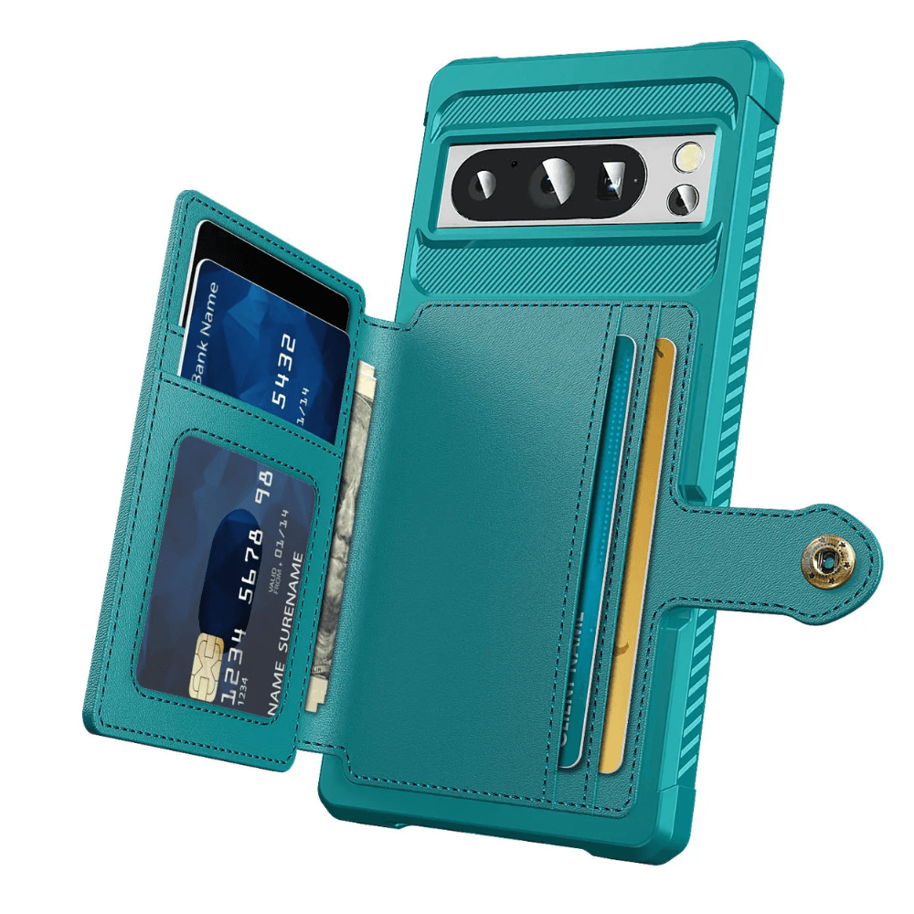 Abeo Shockproof Leather Wallet Case For Google Pixel - Astra Cases