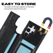 Cedo Leather Flip Wallet Galaxy Case