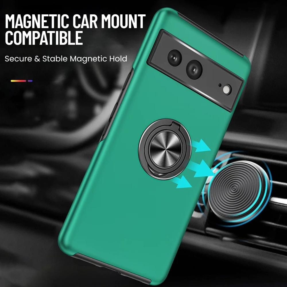 Pateo Shockproof Case For Google Pixel With Ring Holder - Astra Cases