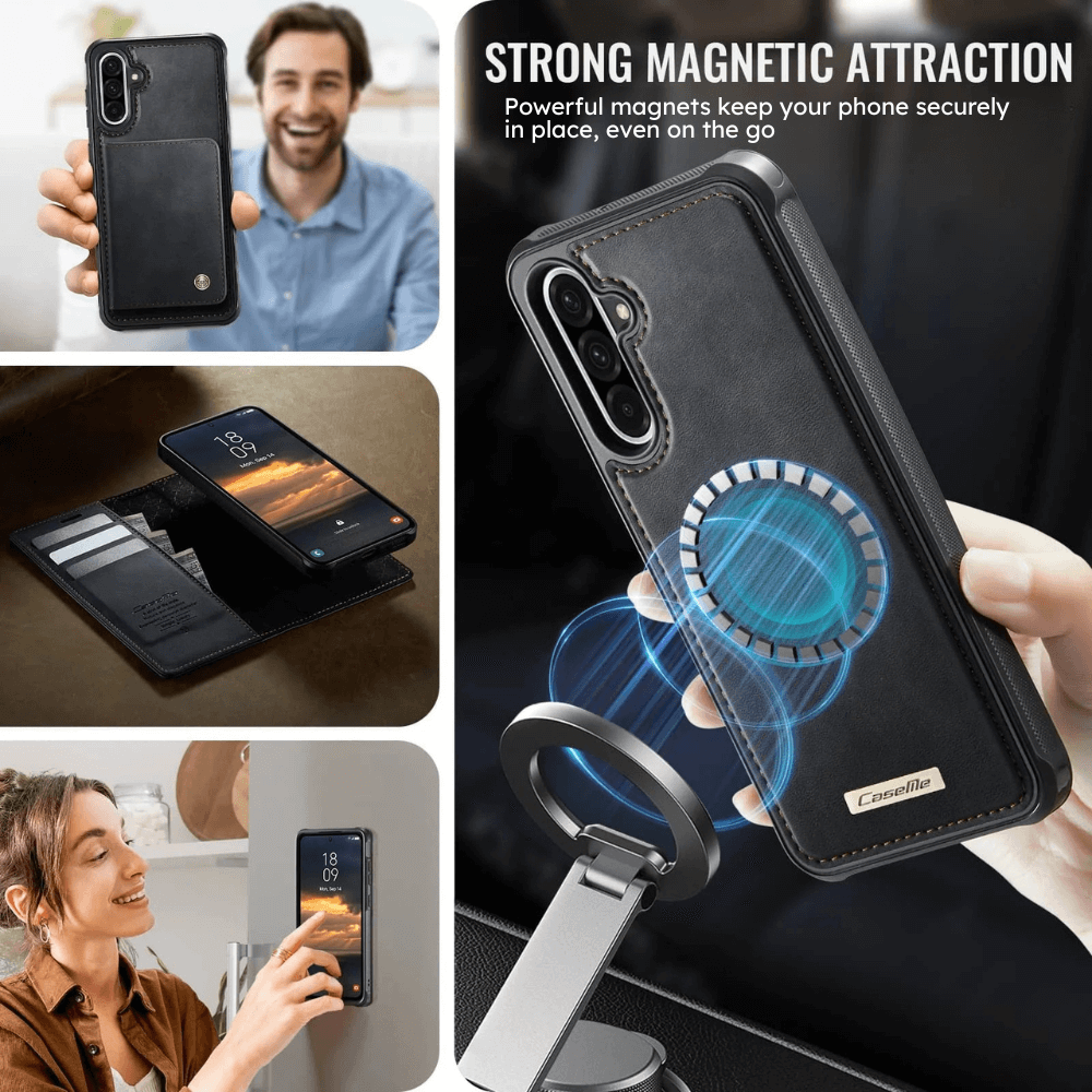 Quin Leather Flip Wallet Galaxy Case - Astra Cases