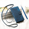 Egenus Magnetic Leather Wallet Case With Straps For Galaxy A Series
