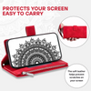 Egenus Magnetic Leather Wallet Case With Straps For Galaxy A Series