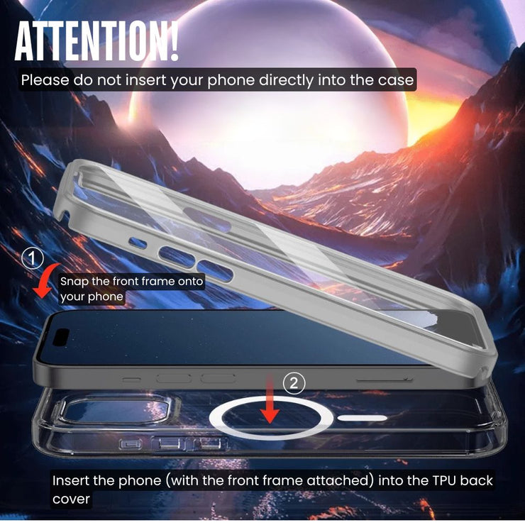 Advoco Shockproof MagSafe iPhone Case With Screen Protector - Astra Cases