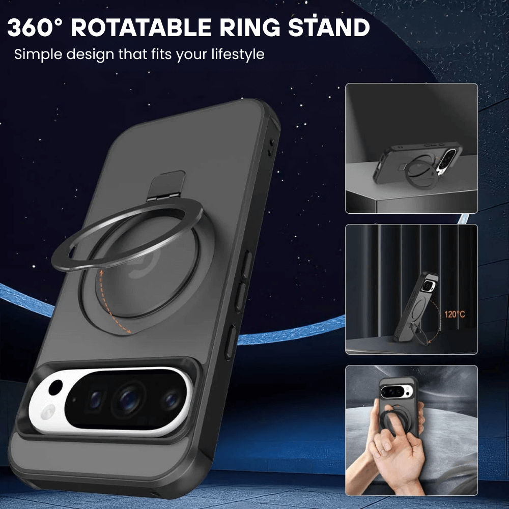 Sero Shockproof MagSafe Case For Google Pixel With Ring Holder - Astra Cases