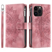Caelina Magnetic Leather Wallet iPhone Case With Straps