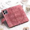 Caelina Magnetic Leather Wallet iPhone Case With Straps