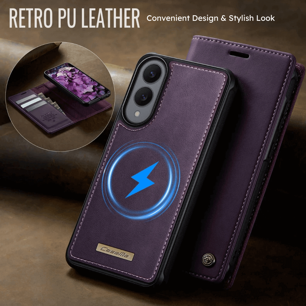 Quovis Leather Flip MagSafe Wallet Galaxy Case - Astra Cases