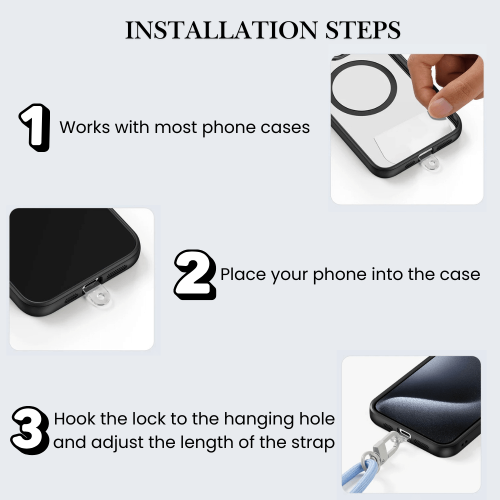 Accendo Adjustable Crossbody Phone Lanyard - Astra Cases