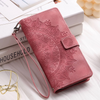 Caelina Magnetic Leather Wallet iPhone Case With Straps