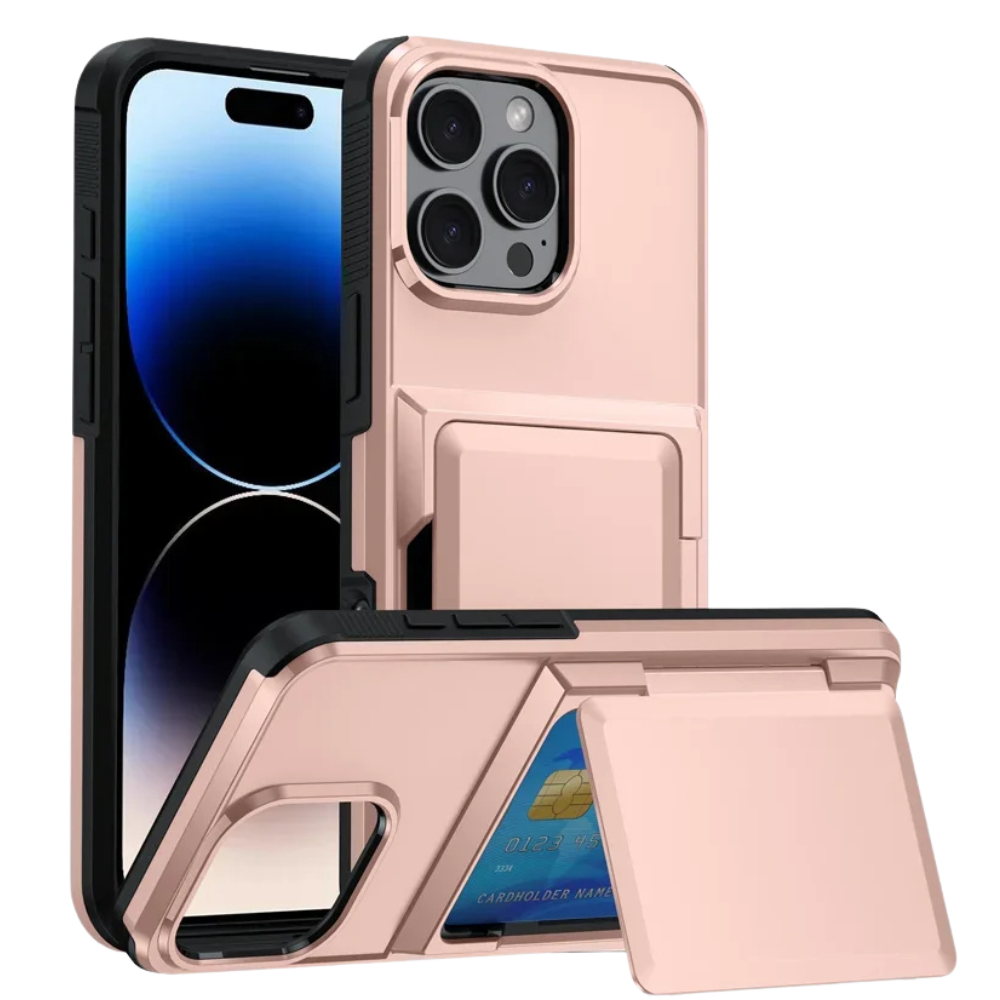 Nareus Shockproof iPhone Case With Card Holder- Astra Cases