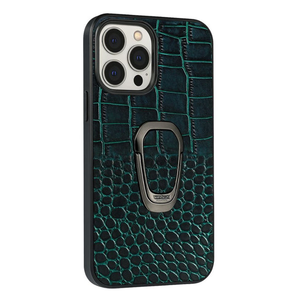 Adepto Leather iPhone Case With Ring - Astra Cases
