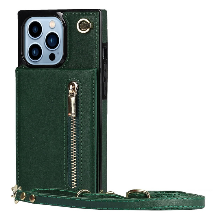 Nitida Crossbody Leather Case With Stand For iPhone 15 Series