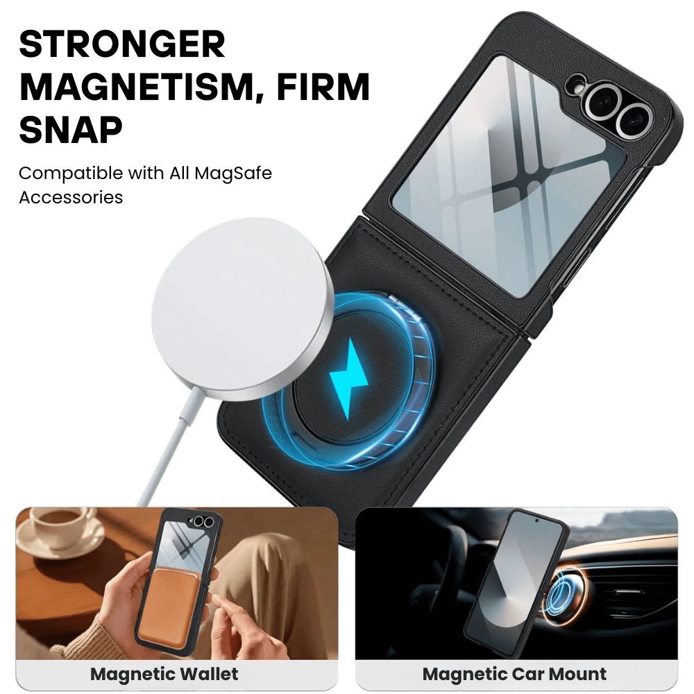 Reduco MagSafe Leather Case for Galaxy Z Flip - Astra Cases