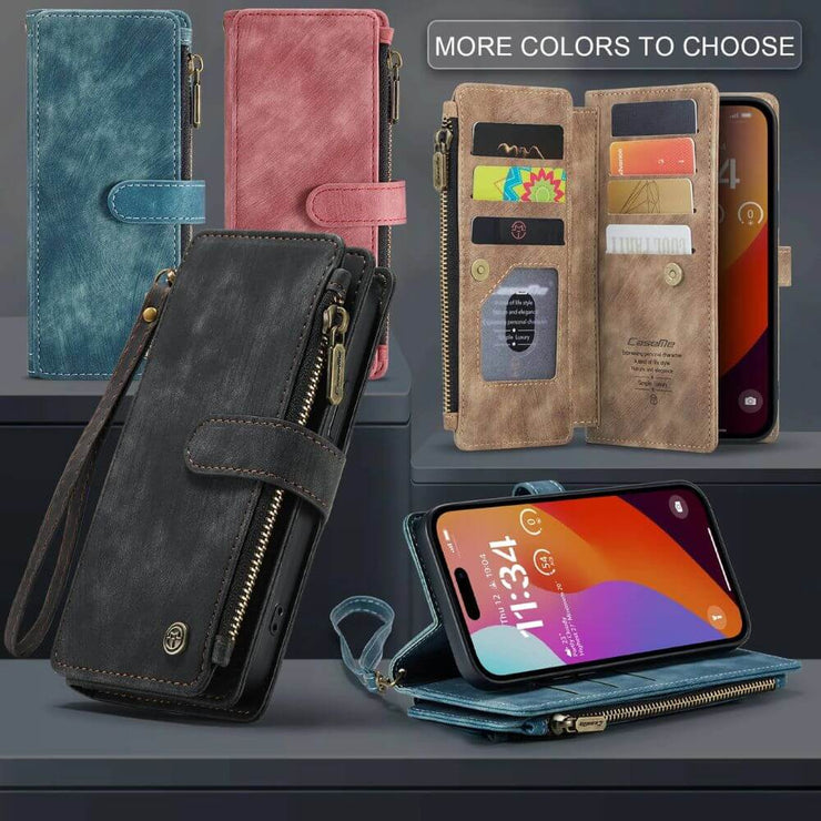 Saevio Magnetic Leather iPhone Case - Astra Cases