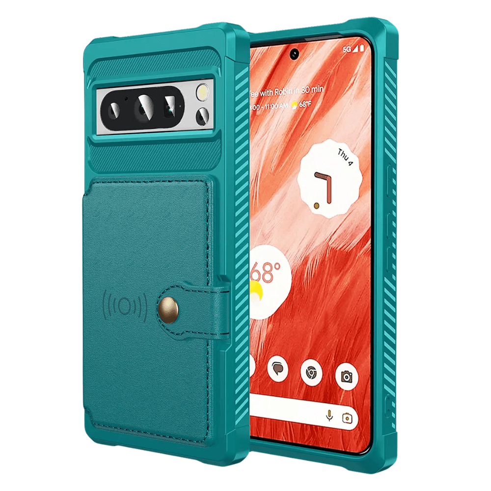 Abeo Shockproof Leather Wallet Case For Google Pixel - Astra Cases