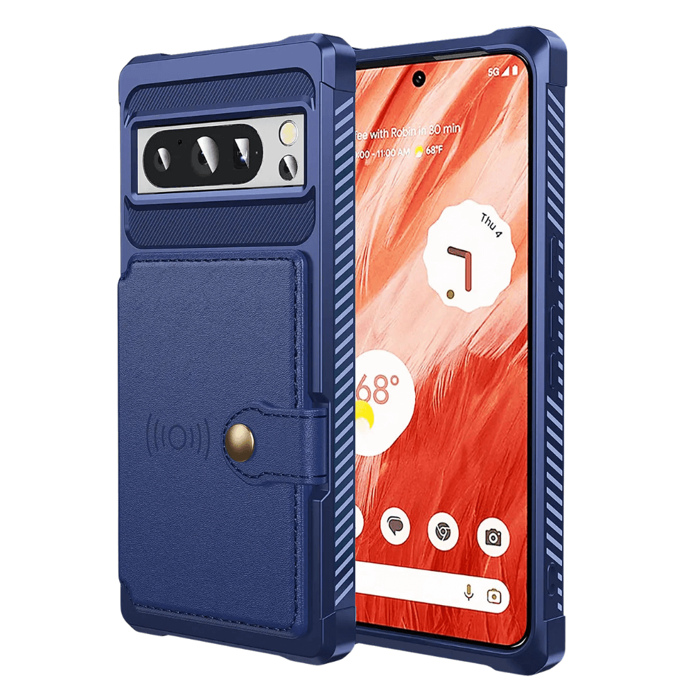 Abeo Shockproof Leather Wallet Case For Google Pixel - Astra Cases