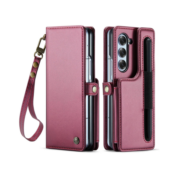 Palma RFID Blocking Wallet Case For Galaxy Z Fold 6 With Pen Holder Slot