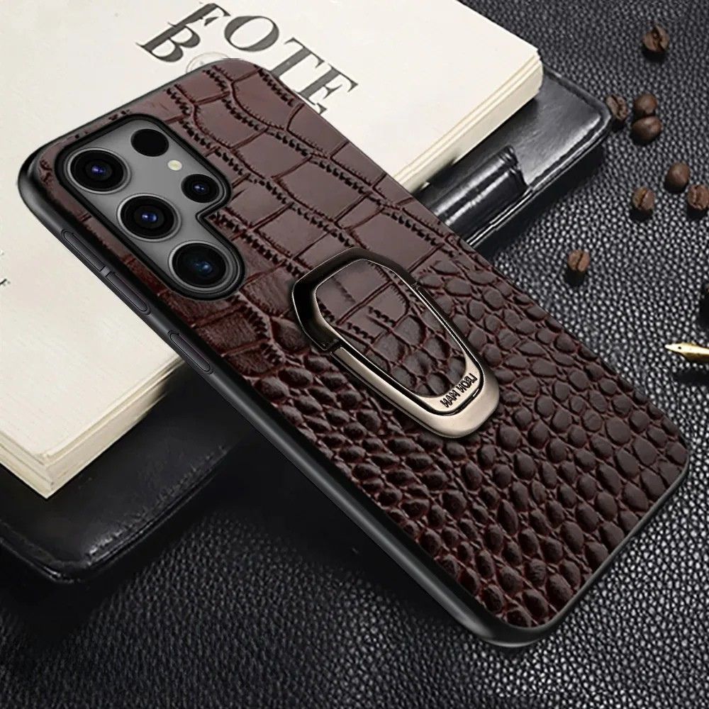 Acidus Leather Galaxy Case With Ring - Astra Cases