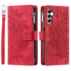 Egenus Magnetic Leather Wallet Case With Straps For Galaxy A Series