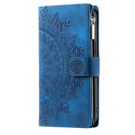 Educo Magnetic Leather Wallet Case With Straps For Galaxy S Series