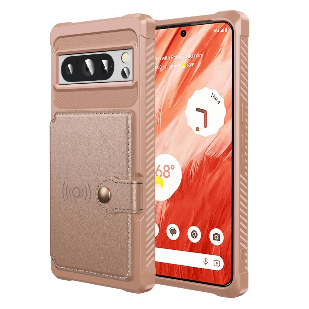 Abeo Shockproof Leather Wallet Case For Google Pixel - Astra Cases