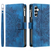 Egenus Magnetic Leather Wallet Case With Straps For Galaxy A Series