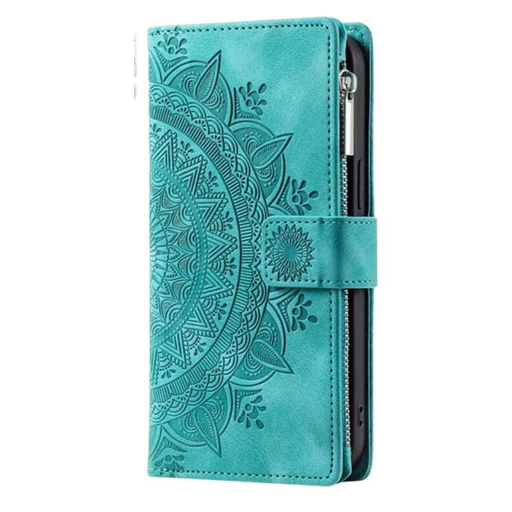 Egenus Magnetic Leather Wallet Case With Straps For Galaxy A Series