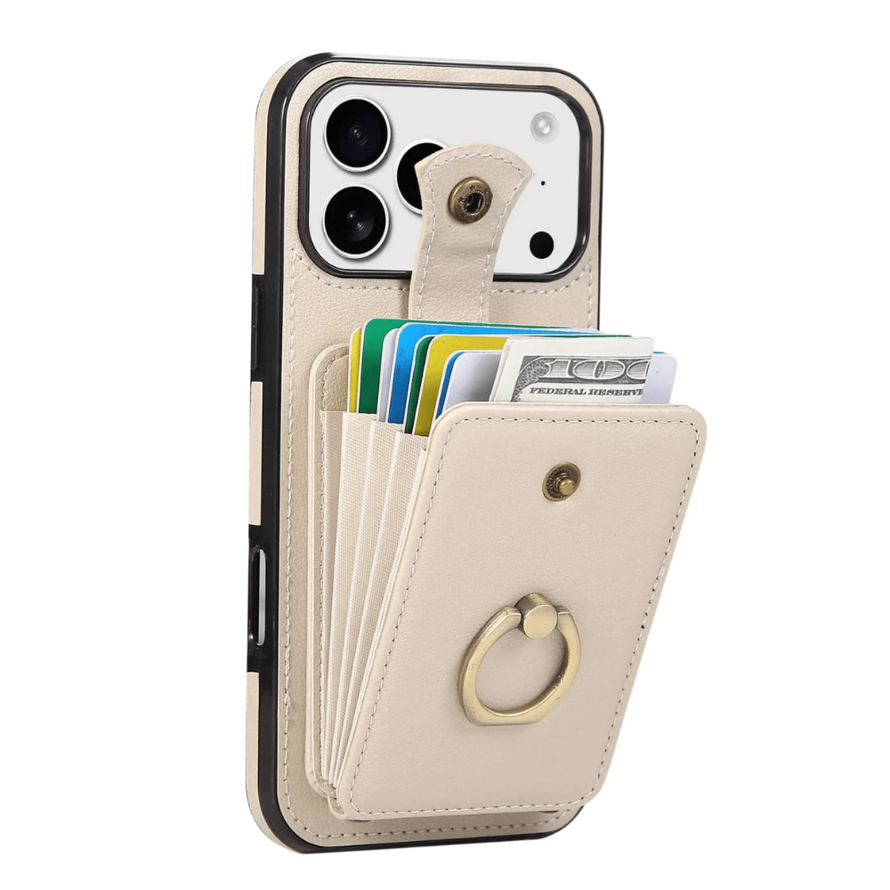 Sanus RFID Blocking Leather Wallet iPhone Case - Astra Cases