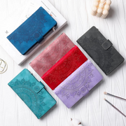 Egenus Magnetic Leather Wallet Case With Straps For Galaxy A Series