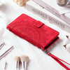 Egenus Magnetic Leather Wallet Case With Straps For Galaxy A Series