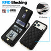 Devoco Leather Wallet iPhone Case With Card Holder