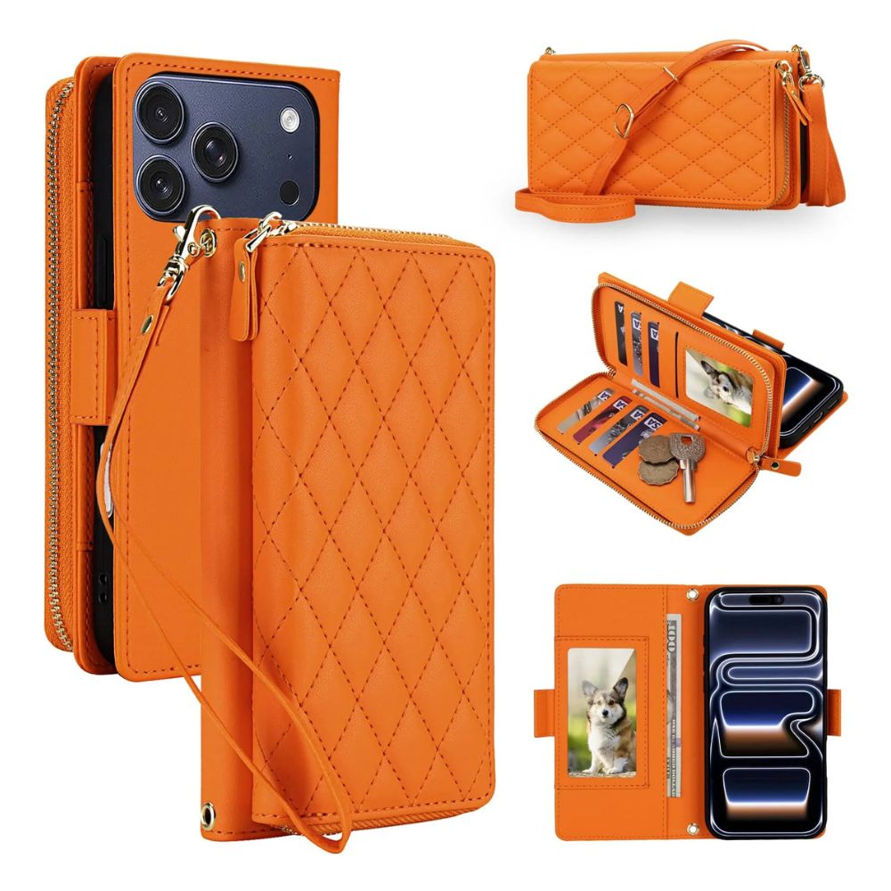 Acceptus Quilted Leather Wallet Case For iPhone 15-17 - Astra Cases