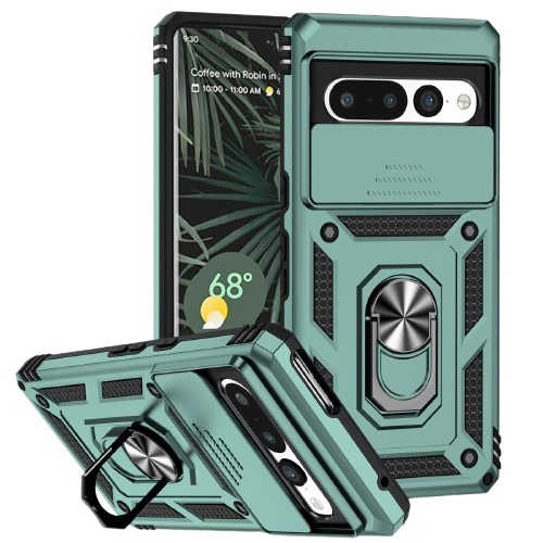 Actum Military Grade Armor Case For Google Pixel With Sliding Camera Lens Protector