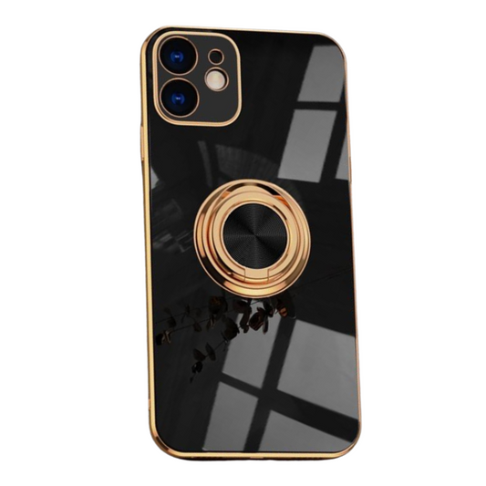 Aere Luxury Plated iPhone Case With Ring