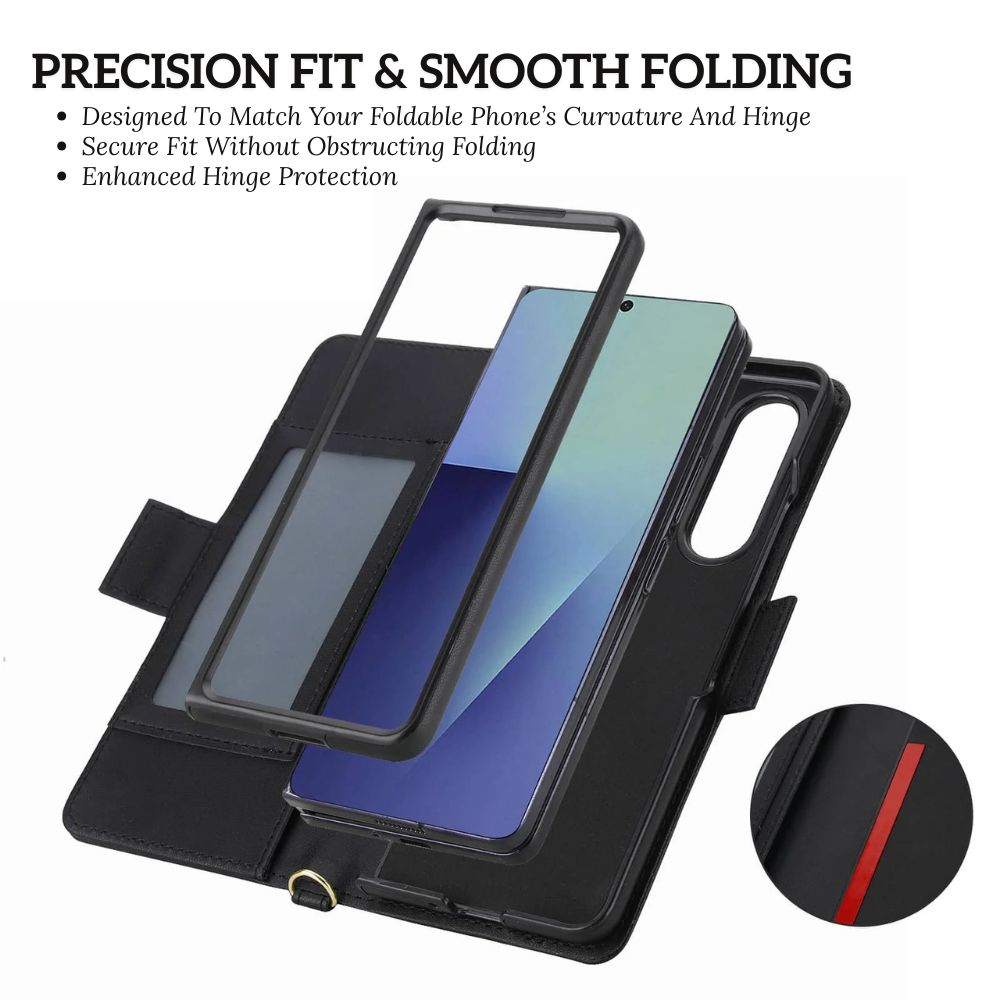 Aeternus Quilted Leather Wallet Case for Galaxy Z Fold - Astra Cases