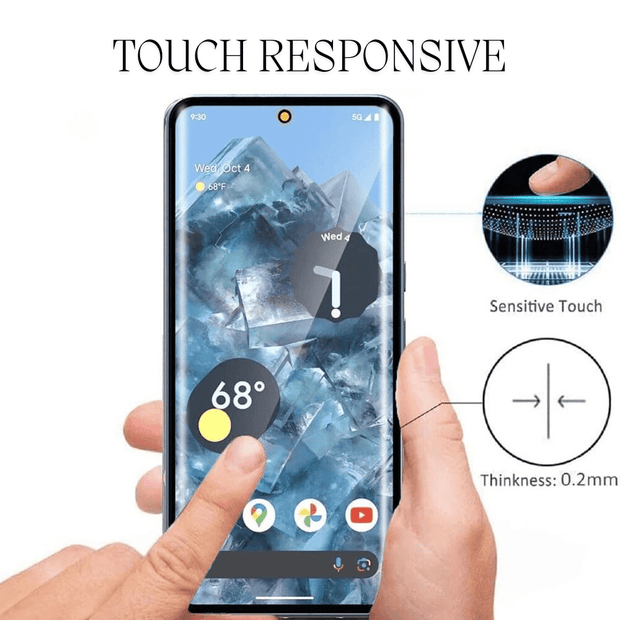 Edico 2-Piece Pack Glass Screen Protector For Google Pixel