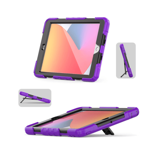 Effero Heavy Duty Protective iPad Case With Kickstand And Hand Strap