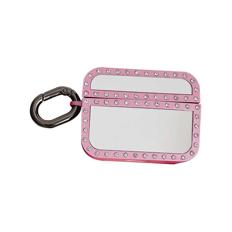 Egeo Glitter Rhinestone Mirror AirPods Case