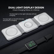 Genus 3-in-1 Foldable Magnetic Wireless Charger