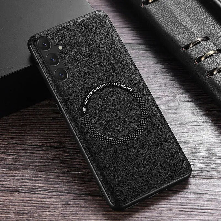 Idoneus Magnetic Leather Case for Galaxy S23 FE