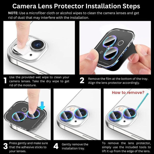 Interea Camera Lens Protector for iPhone Series 11-14