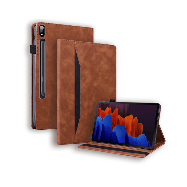 Laevus Leather Case For Galaxy Tab With Adjustable Stand