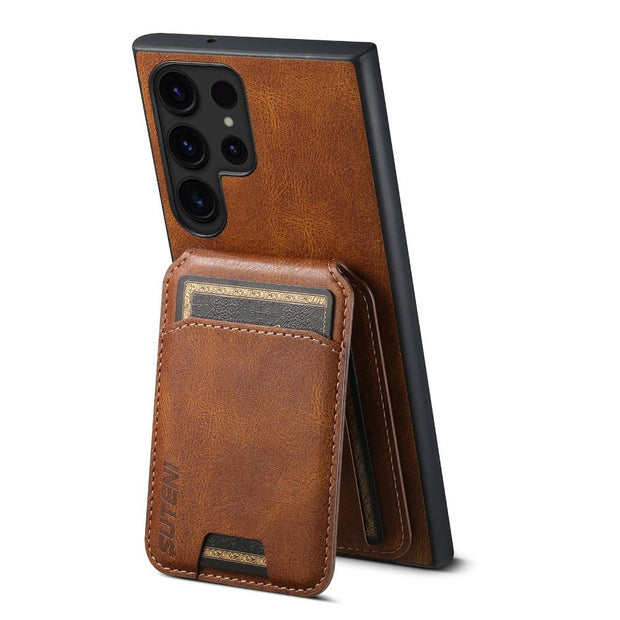 Magus Premium Leather Galaxy Case With Detachable Magnetic Card Stand