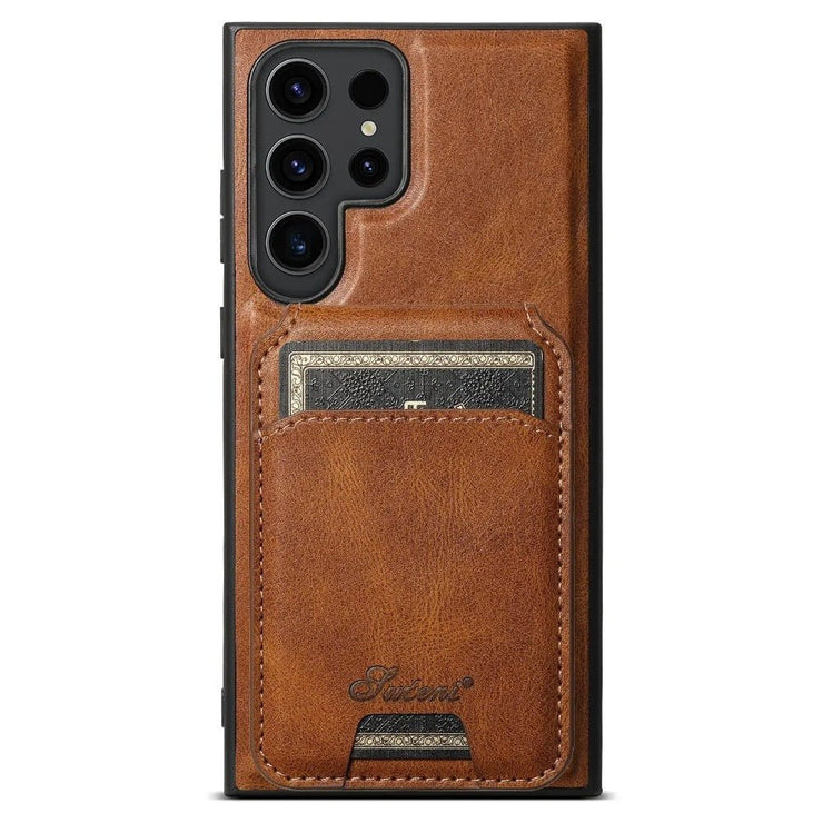 Magus Premium Leather Galaxy Case With Detachable Magnetic Card Stand