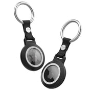 Mea Waterproof Airtag Leather Keychain Case