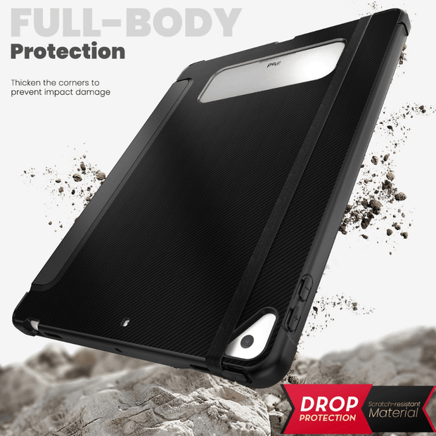 Navis Carbon Fiber Pattern Leather iPad Case