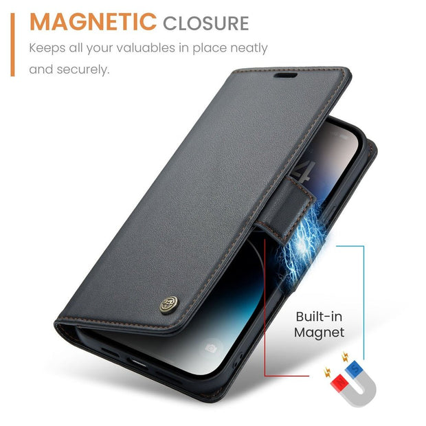 Nimia Leather Magnetic Case With Card Slots