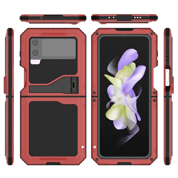 Olim Shockproof Case With Kickstand and Camera Protection for Samsung Galaxy Z Flip 4